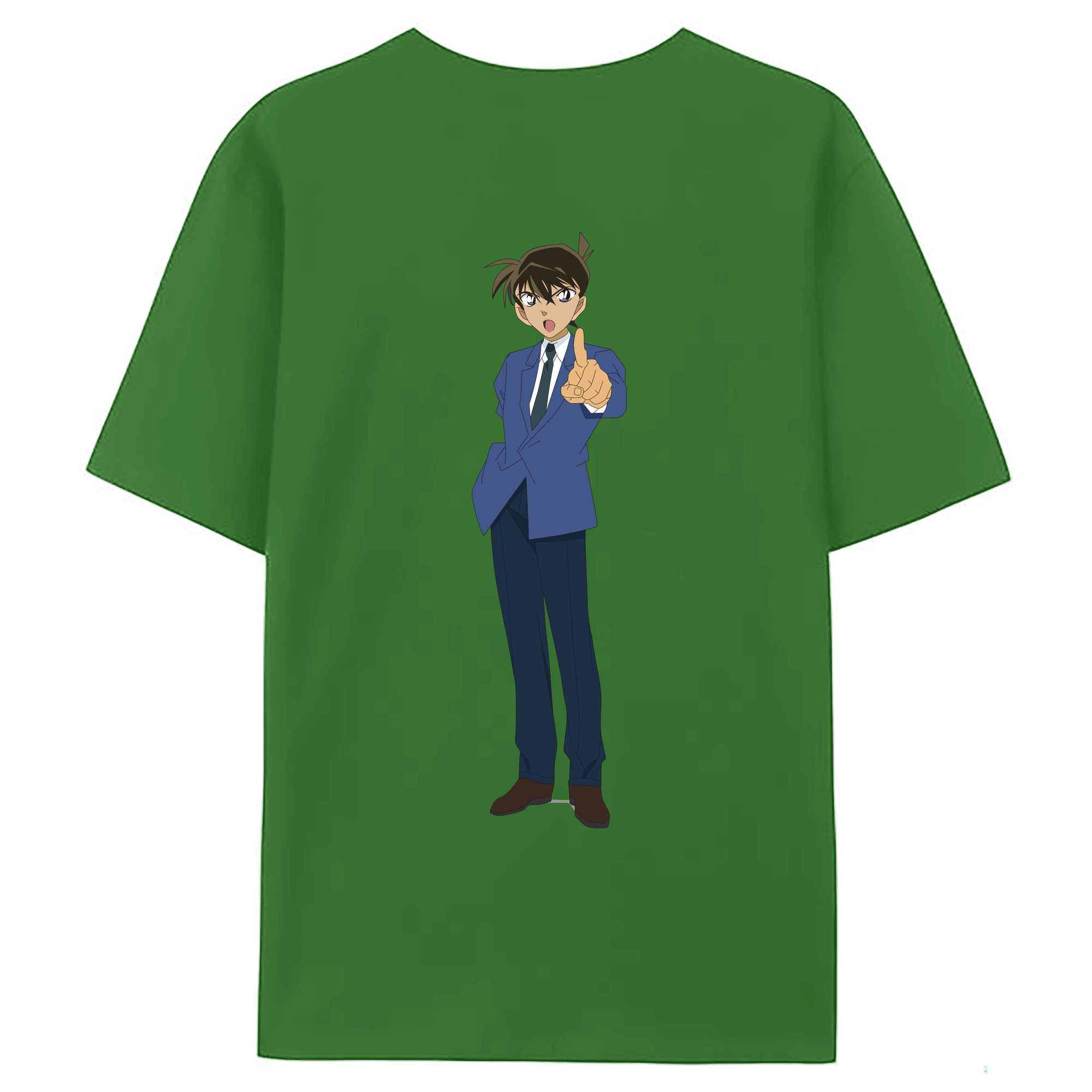 （画像用） 名探偵コナン 江戸川 コナン Detective Conan Conan Edogawa レディース半袖Tシャツ(バックプリント)